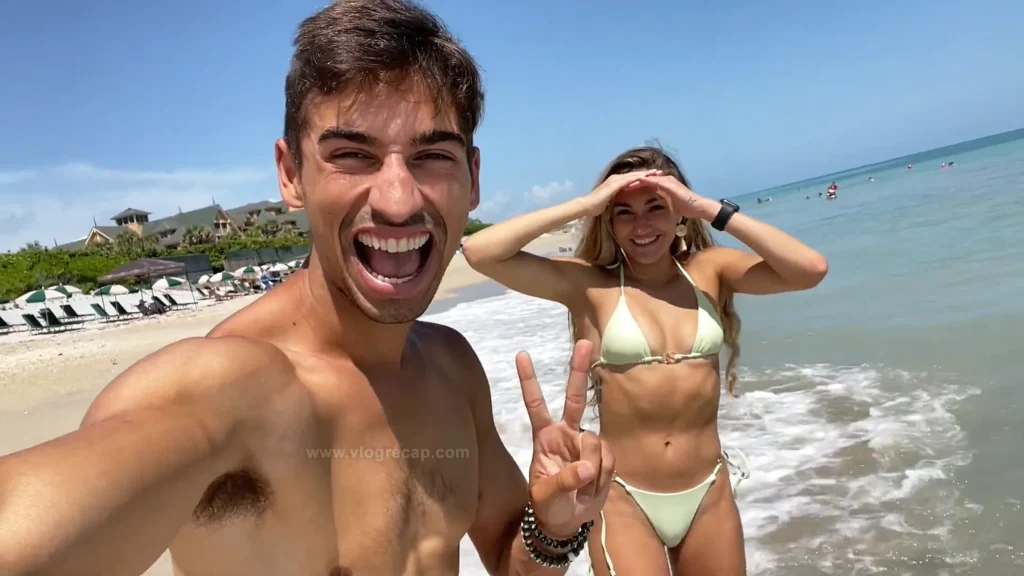 JoJo Crichton and Melanie Breaux at the beach