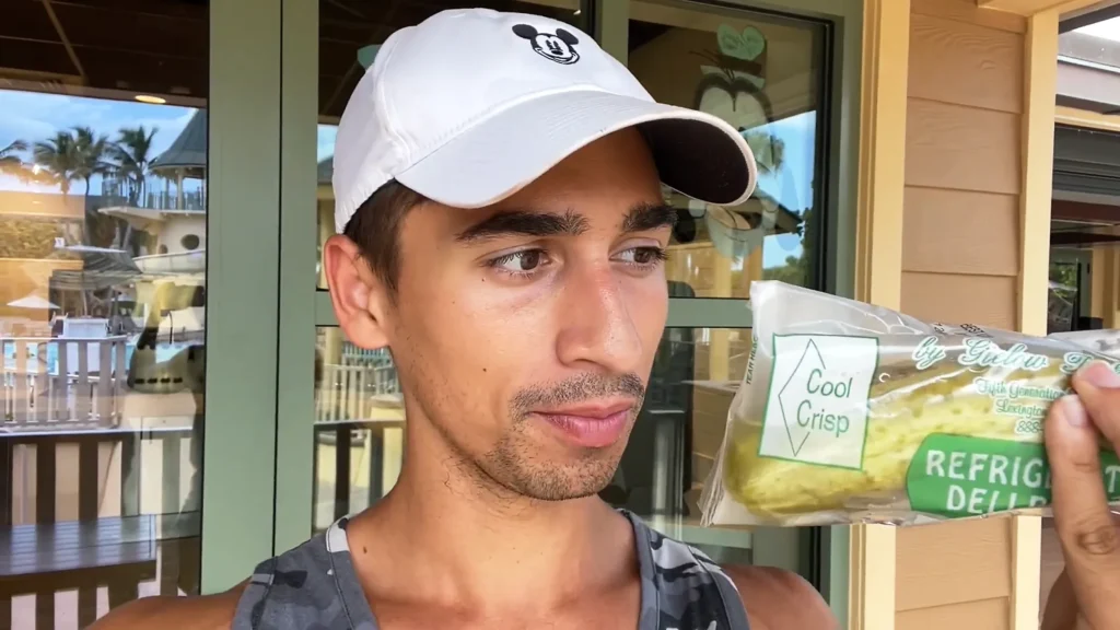 JoJo Crichton with a pickle