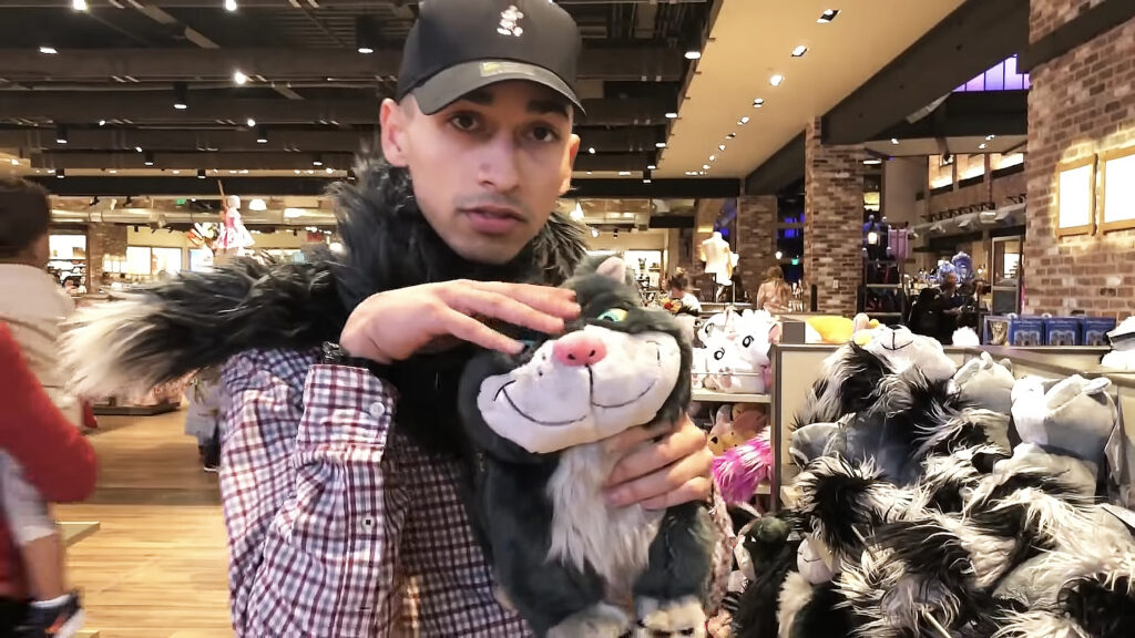 JoJo Crichton shopping at World of Disney store