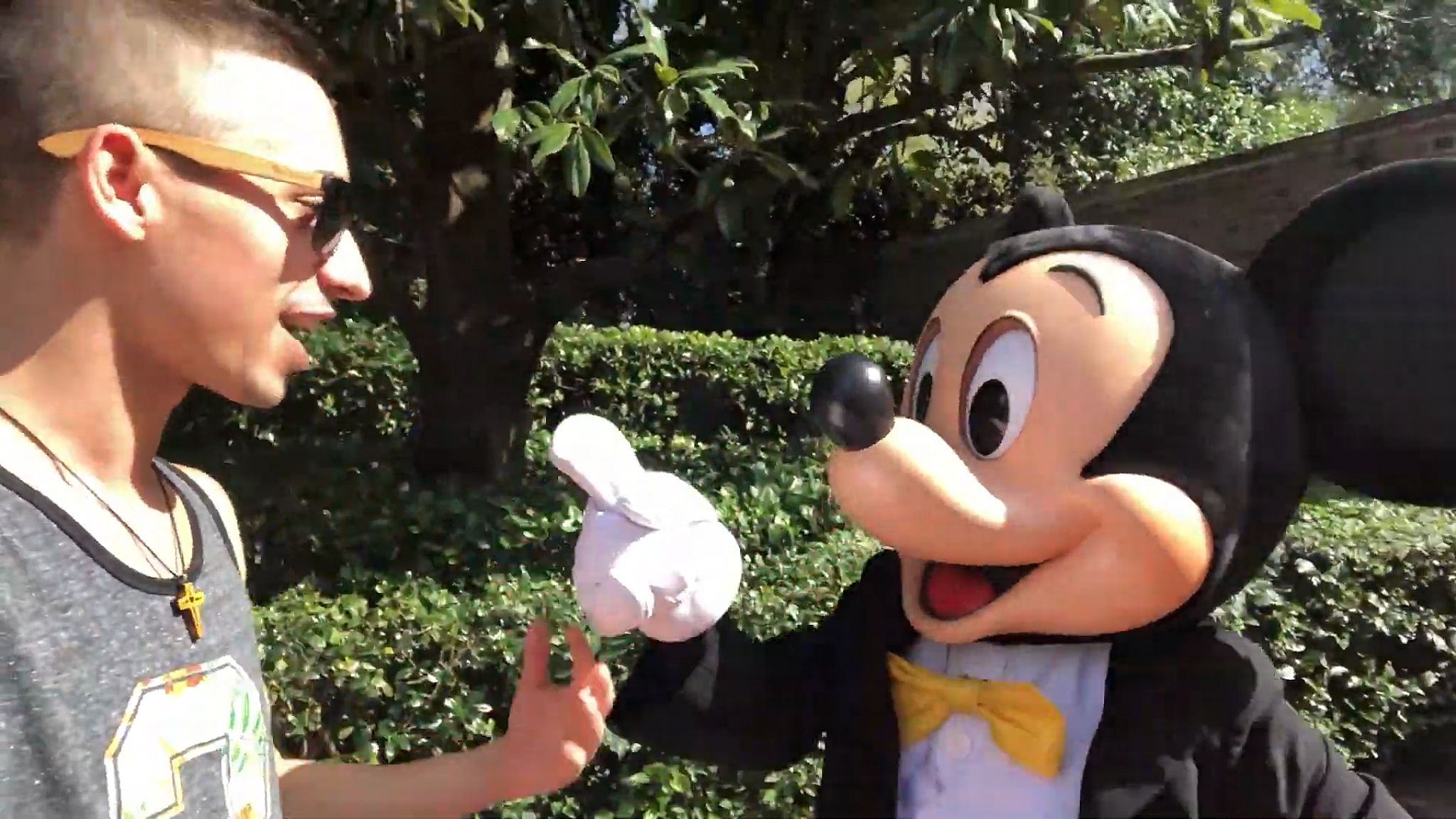 JoJo Crichton and Mickey Mouse