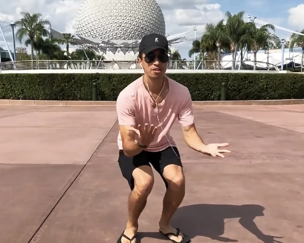 JoJo Crichton dancing at Epcot