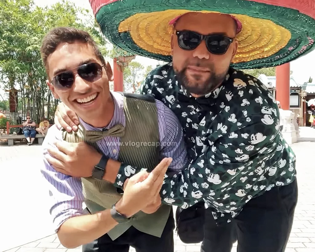 JoJo Crichton and Prince Charming Dev at Dapper Day in Epcot