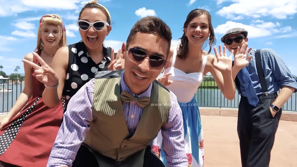 Annika and JoJo Crichton at Epcot Dapper Day