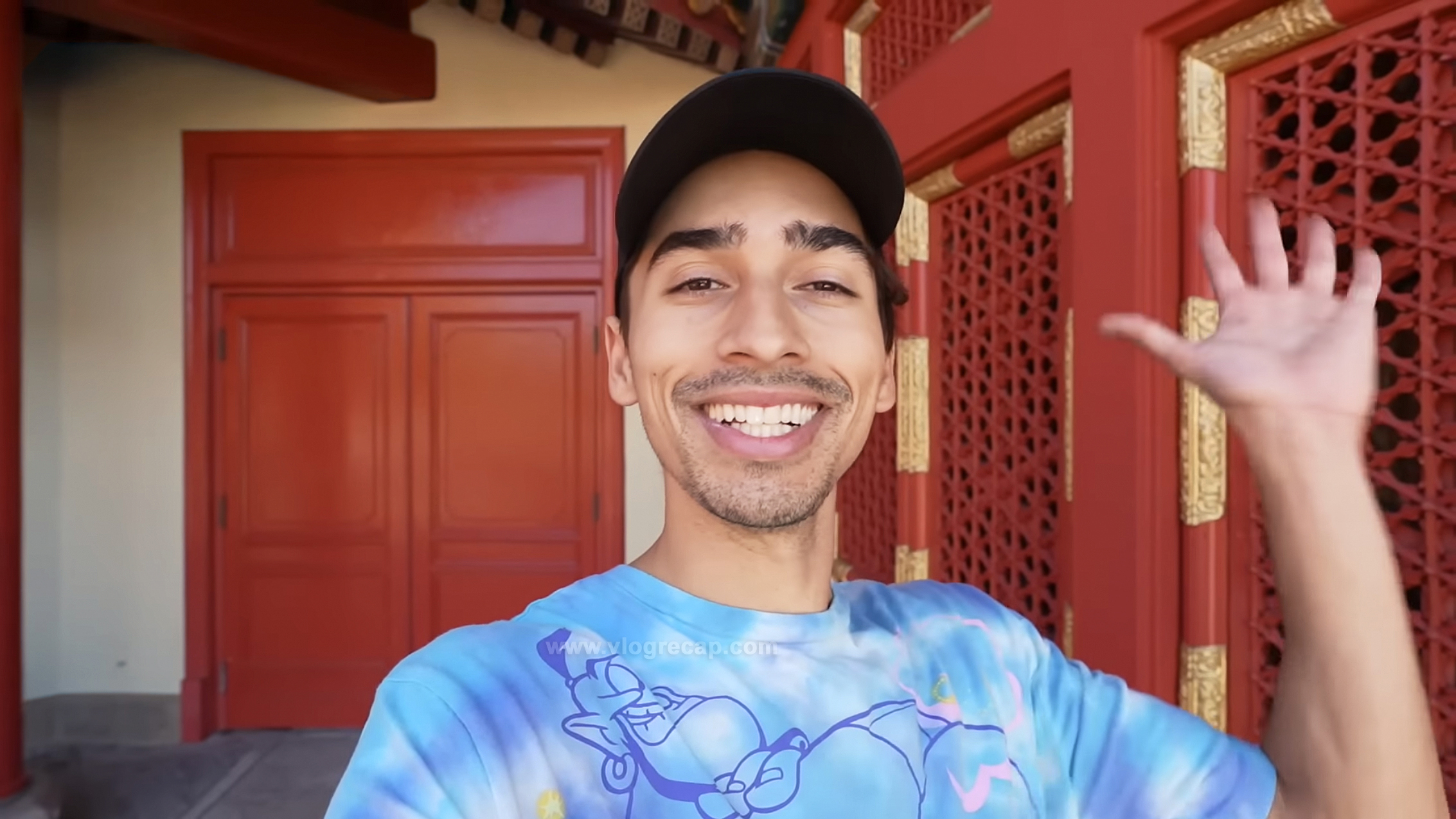 Jonathan Crichton in Epcot at the China Pavilion, Walt Disney World