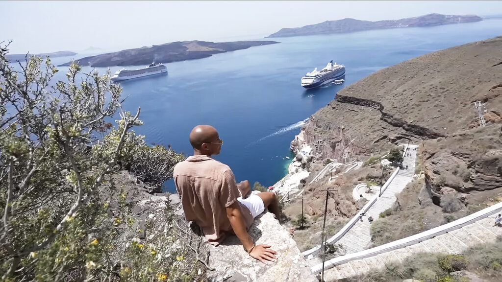 Jason Jete Jeter at Santorini Greece
