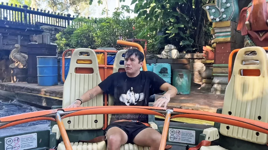 Ryan Martel on Kali River Rapids at Disney's Animal Kingdom