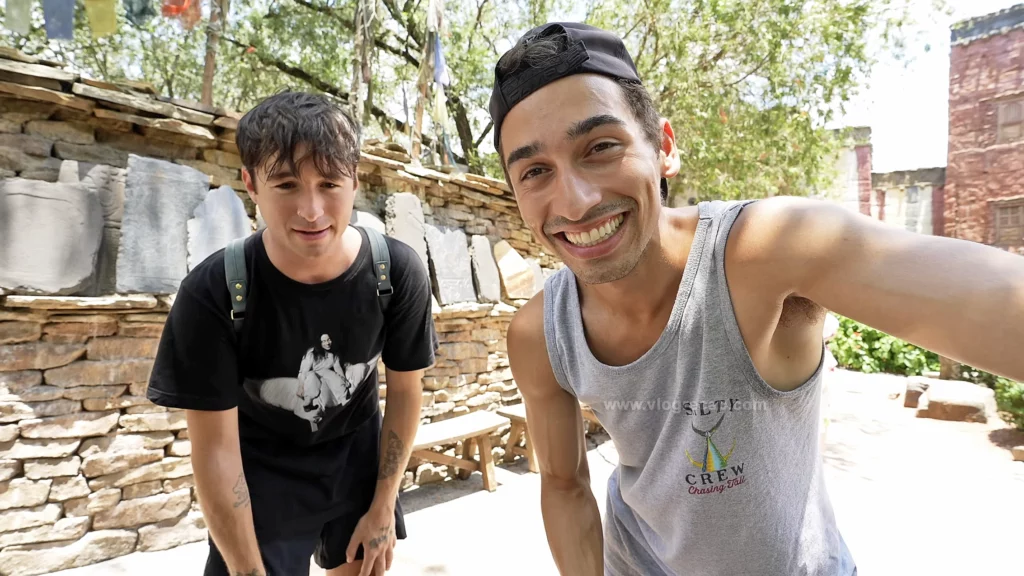Ryan Martel and JoJo Crichton completing ride all rides challenge at Animal Kingdom