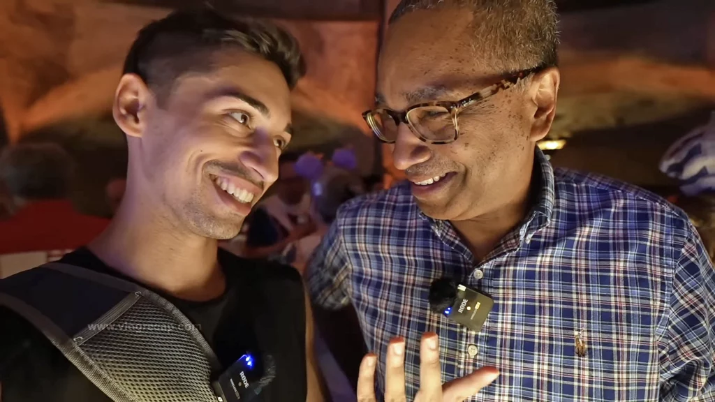 JoJo Crichton and his dad Noel Crichton at Oga's Cantina at Hollywood Studios