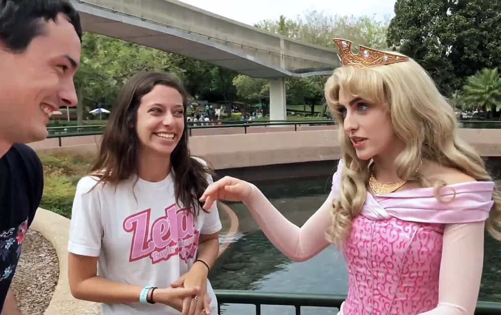 Keith Frankert and Hayleigh with Princess Aurora / Meaghan
