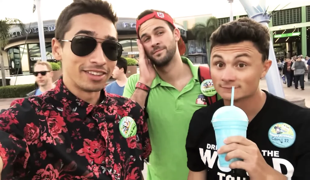 JoJo Crichton, Austin Walker and Cam Doerer with Cam's free slushie