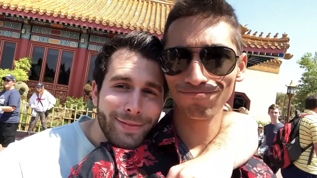 Kyle Pallo and JoJo Crichton at Epcot for Cam's birthday