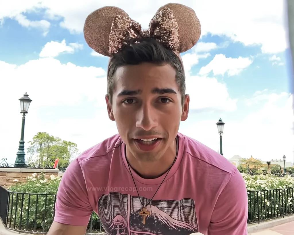 JoJo Crichton wearing Briar Rose mouse ears