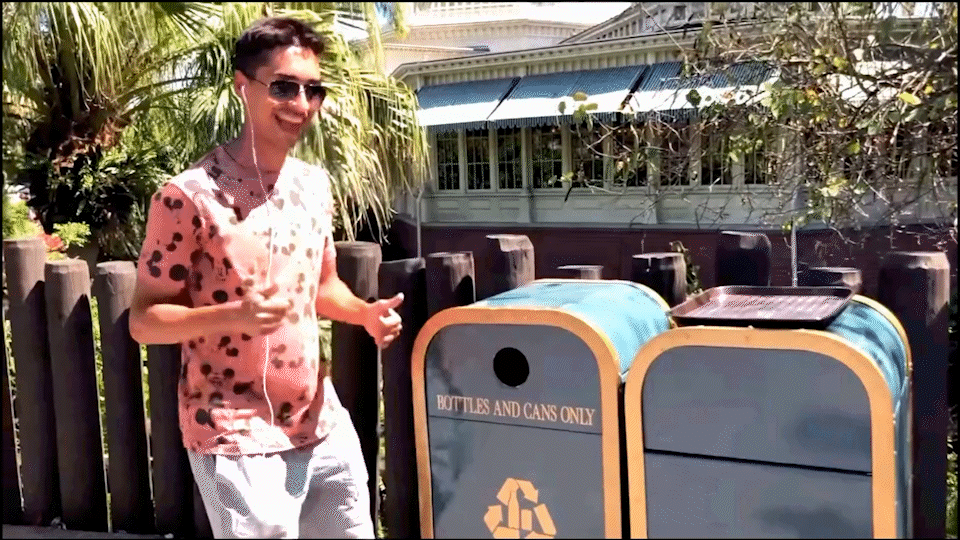 JoJo Crichton dancing in Magic Kingdom for Earth Day