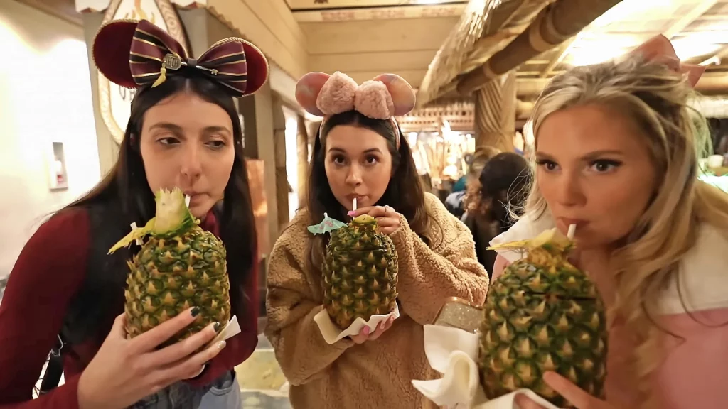 Jessica, Emily Nelson and Alice Clark Payne at the Polynesian Resot