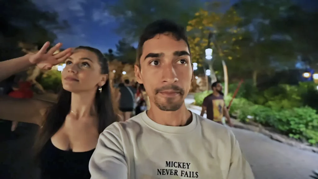 Krista Lynn and JoJo Crichton in Galaxy's Edge at Hollywood Studios