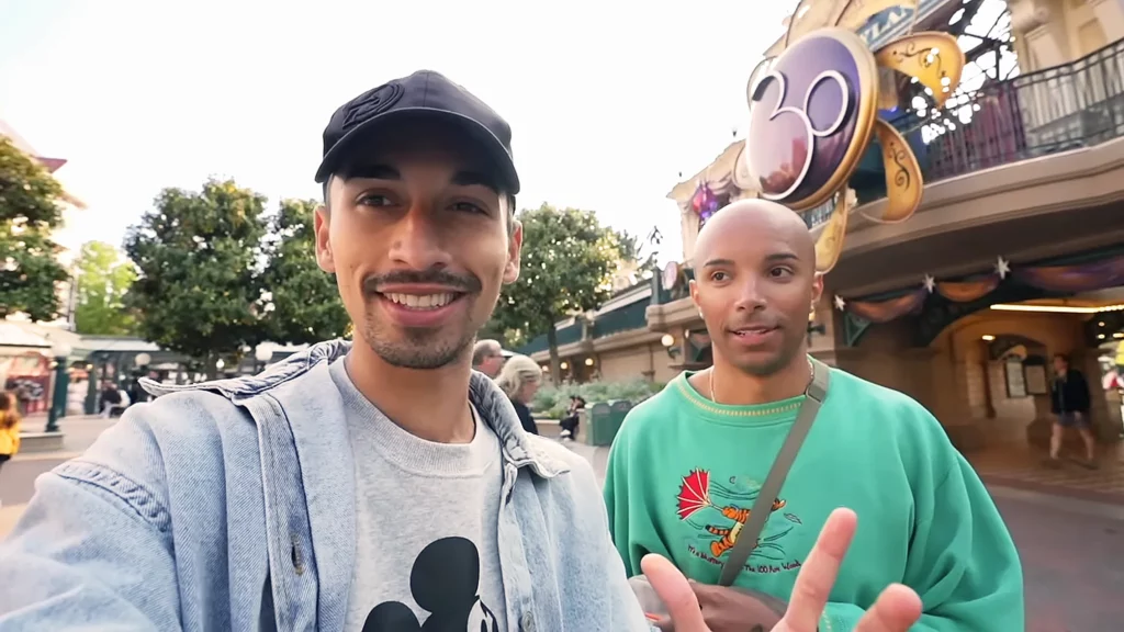 JoJo Crichton and Jason Jete Jeter at Disneyland Paris during its 30th anniversary celebration