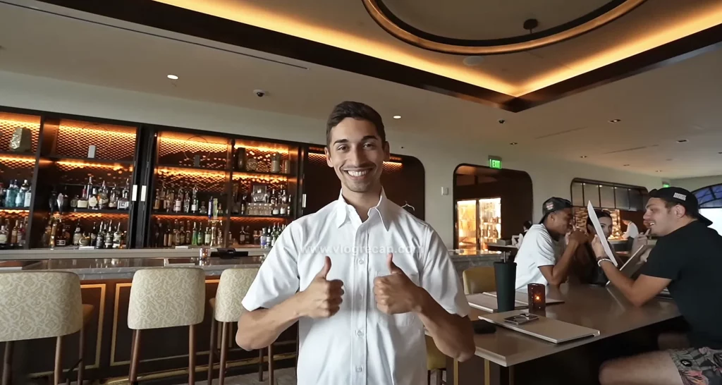 JoJo Crichton required to wear a shirt at Toppolino’s Terrace at Disney's Riviera Resort