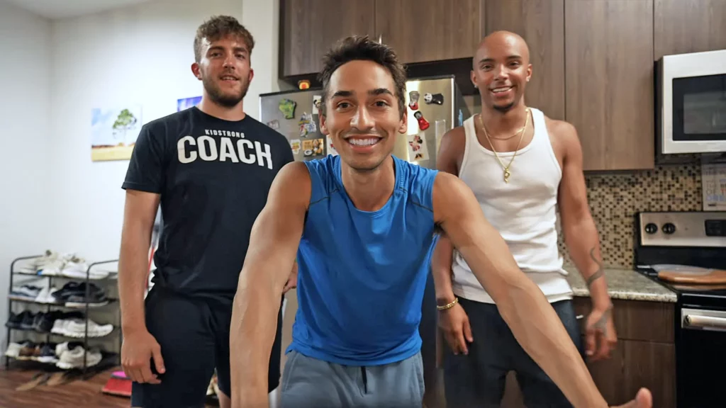 JoJo Crichton with new roommates, Zane Burk and Jete Jeter