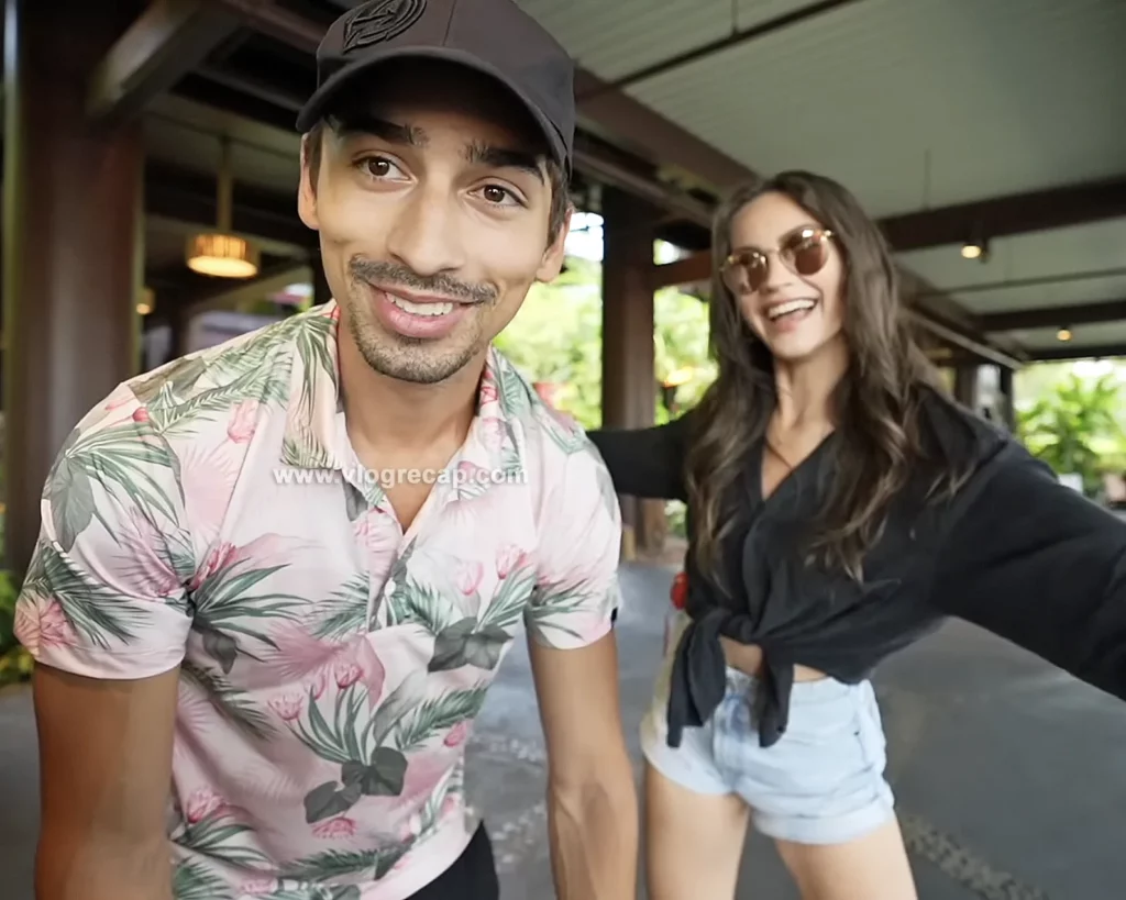 JoJo Crichton with girlfriend Krista Lynn at the Polynesian Resort