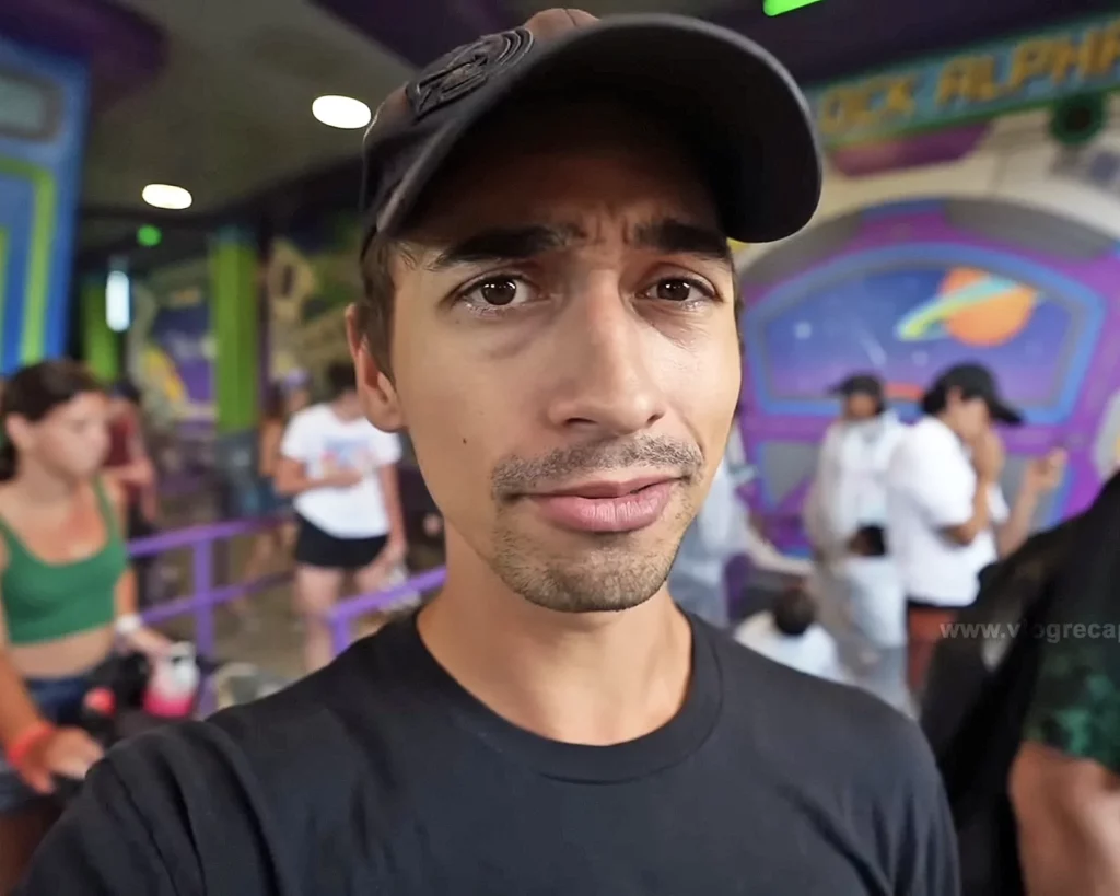 JoJo Crichton in line for Alien Swirling Saucers at Disney's Hollywood Studios