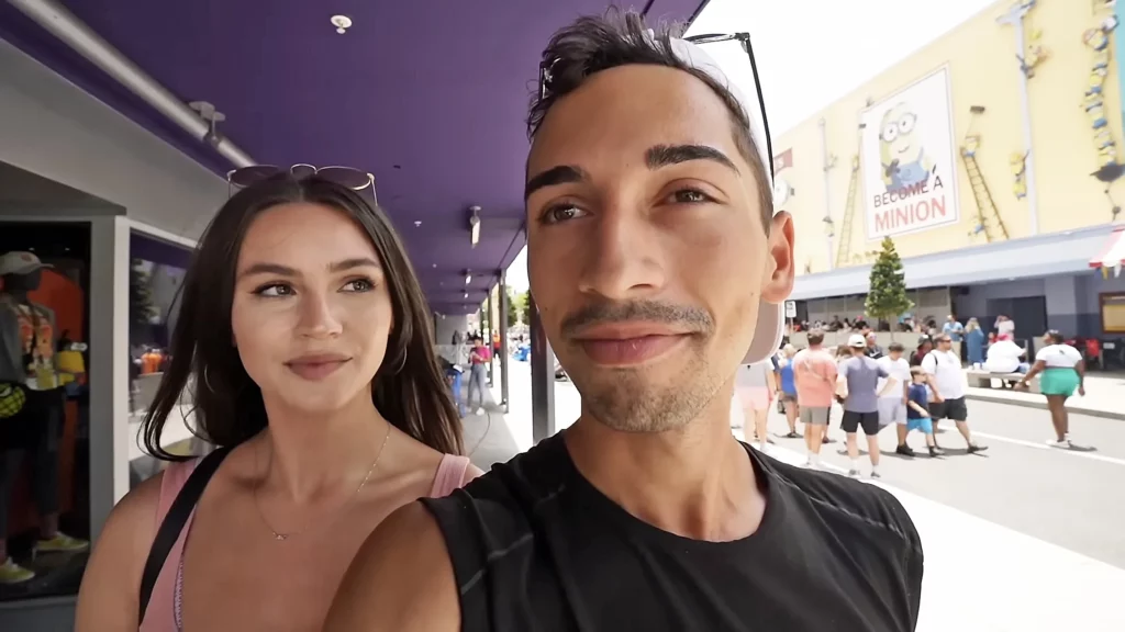 Krista Lynn and JoJo Crichton in Minion Land at Universal Studios