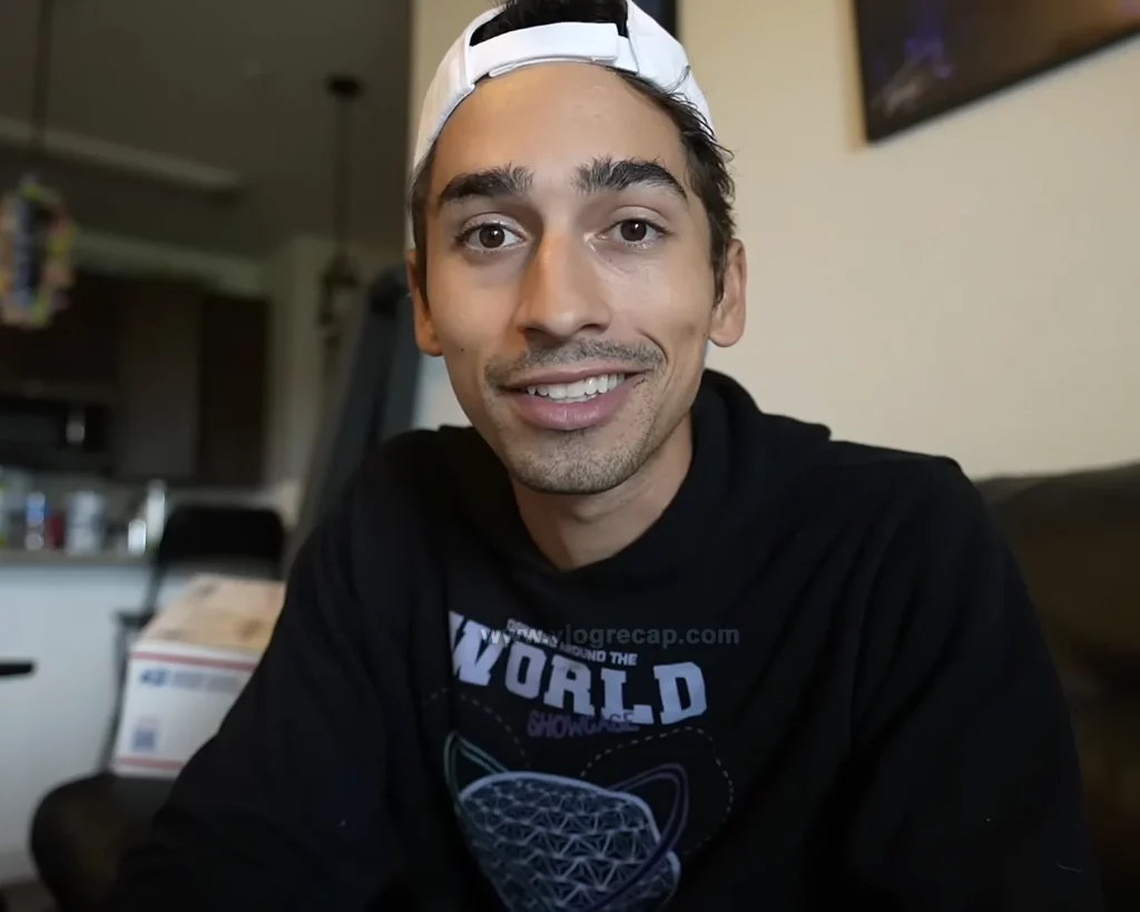JoJo Crichton doing an unboxing video of things sent to his P.O. Box