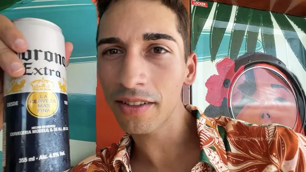 JoJo Crichton drinking on Freedom of the Seas cruise ship