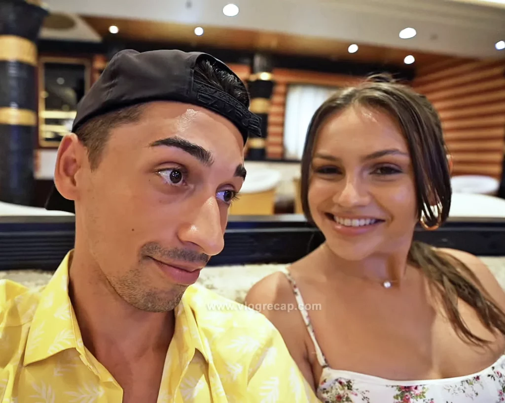 JoJo Crichton and girlfriend Krista Lynn on Royal Caribbean's Freedom of the Seas