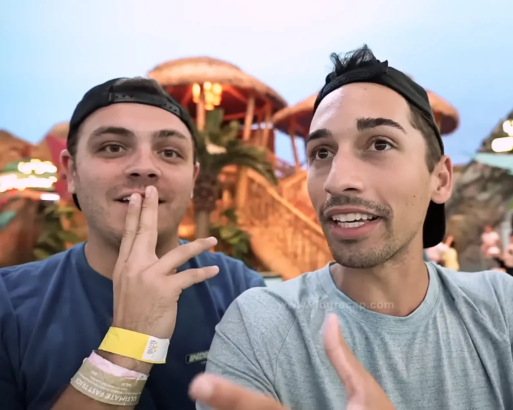 Jake Mullin and JoJo Crichton at Sea World Abu Dhabi