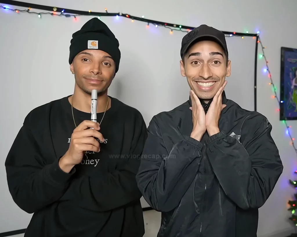 JoJo Crichton and Jete Jeter presenting their own Disney Content Creator Awards
