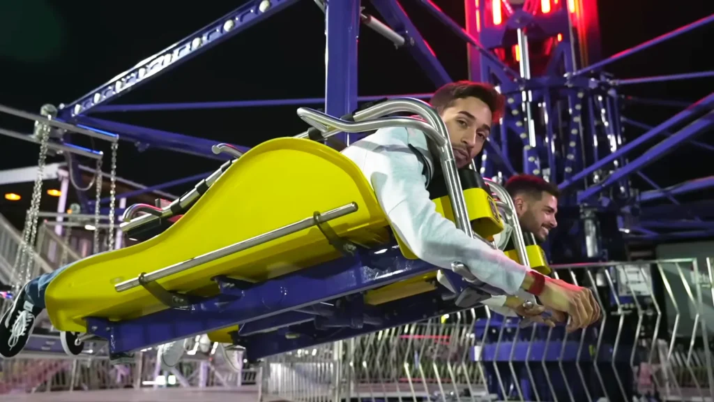 JoJo Crichton and Kevin Mendez on the Liberty Swing 