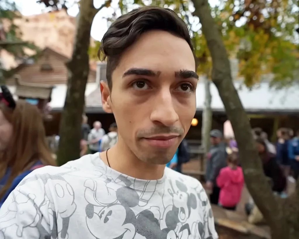 JoJo Crichton waiting to ride Splash Mountain again