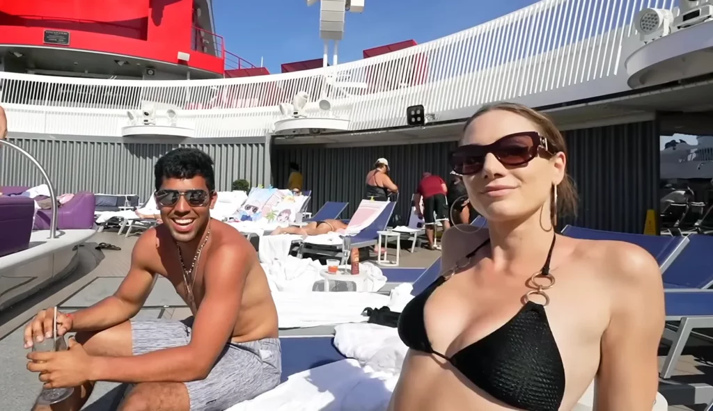 Sofia Depassier, Miss Universe Miss Chile 2022, on Valiant Lady cruise ship