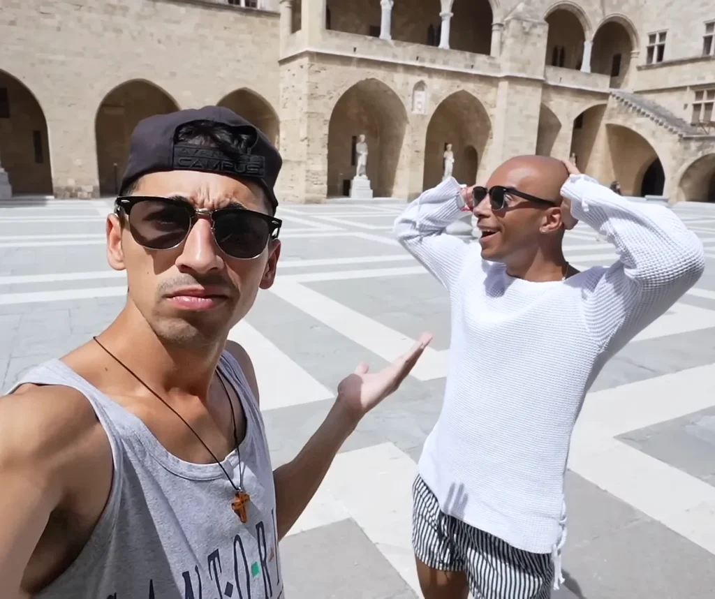 JoJo Crichton and Jete (Jason Jeter aka showmelovejete) at Palace of the Grand Master of the Knights of Rhodes