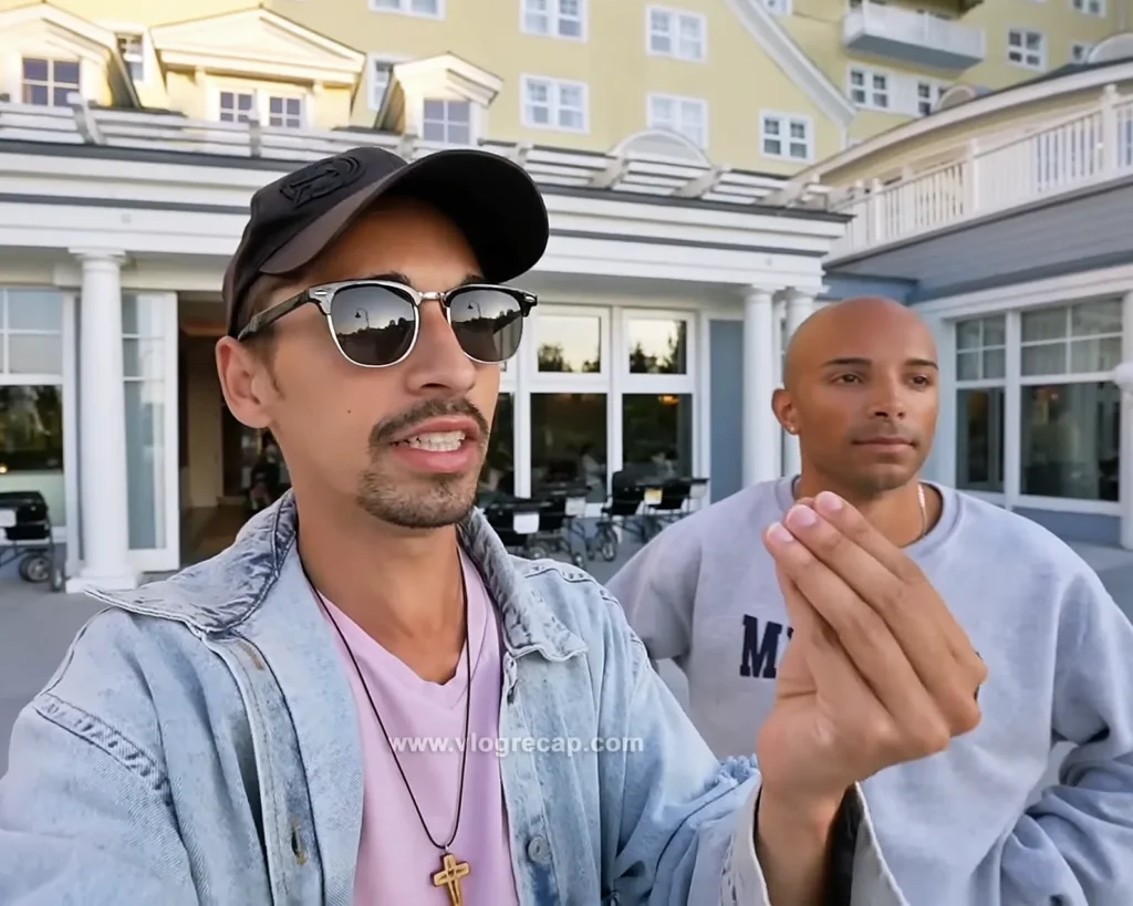 JoJo Crichton and Jete (Jason Jeter aka showmelovejete) at the Hotel Newport Bay Club