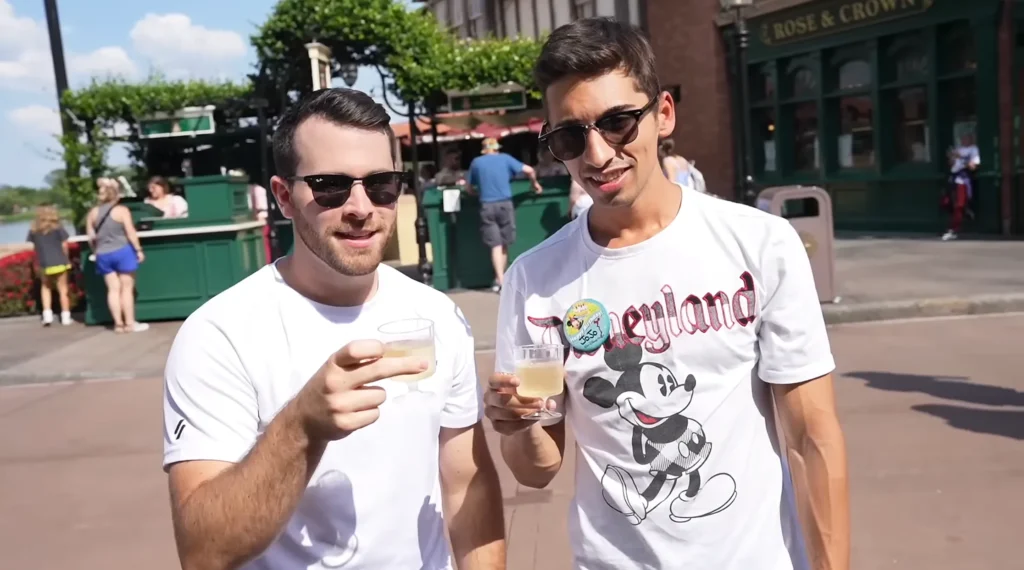 Kyle Pallo and JoJo Crichton at JoJo's birthday at Epcot
