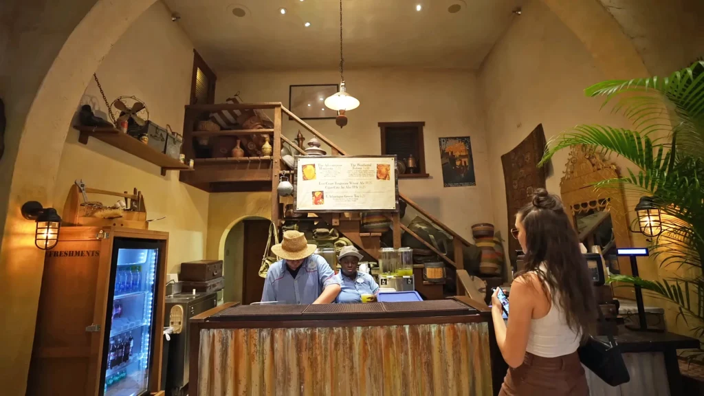 Krista Lynn and at new Indiana Jones themed bar at Hollywood Studios