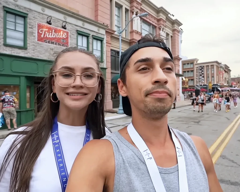 Krista Lynn and JoJo Crichton at Universal Studios for a VIP Experience tour