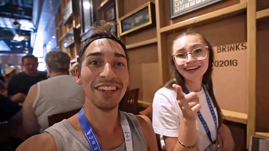 JoJo Crichton and Krista Lynn at Finnegan's Bar and Grill in Universal Studios