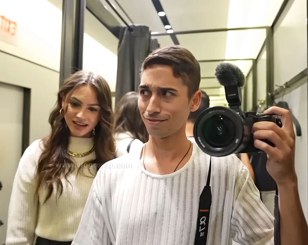 JoJo Crichton's girlfriend Krista Lynn at Zara in Disney Springs picking out a new outfit for him