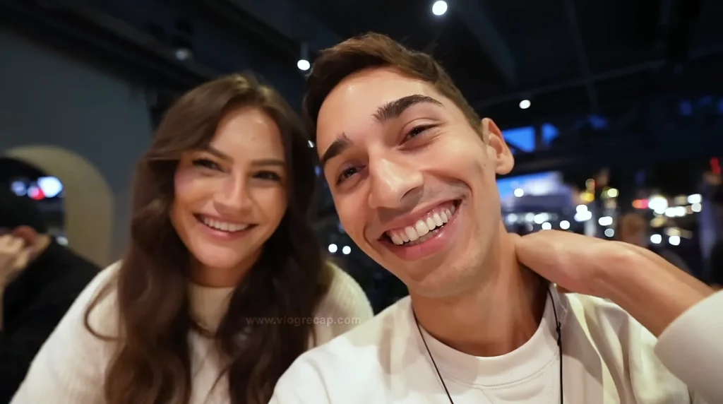 JoJo Crichton and his girlfriend Krista Lynn at Stargazers bar at Disney Springs