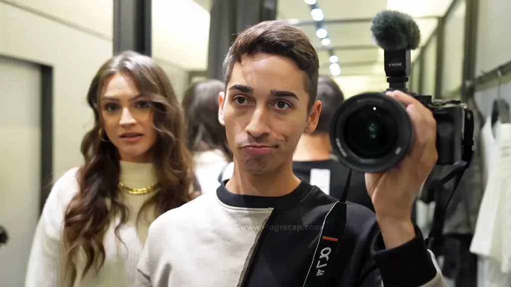 JoJo Crichton trying on clothes at Zara in Disney Springs with girlfriend Krista Lynn