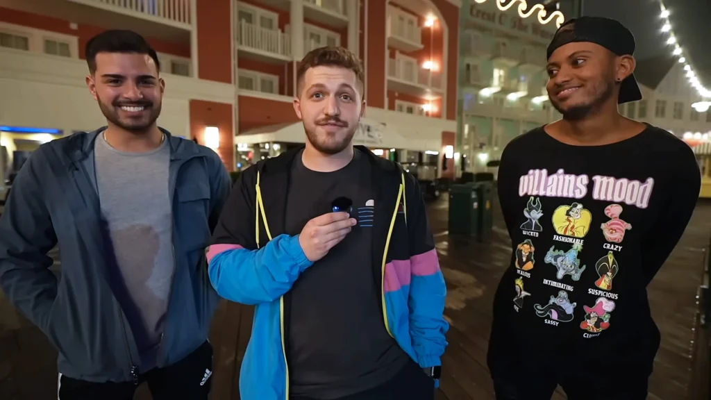 Kevin Mendez, Matt Alter, and Farris Khan at Disney's Boardwalk