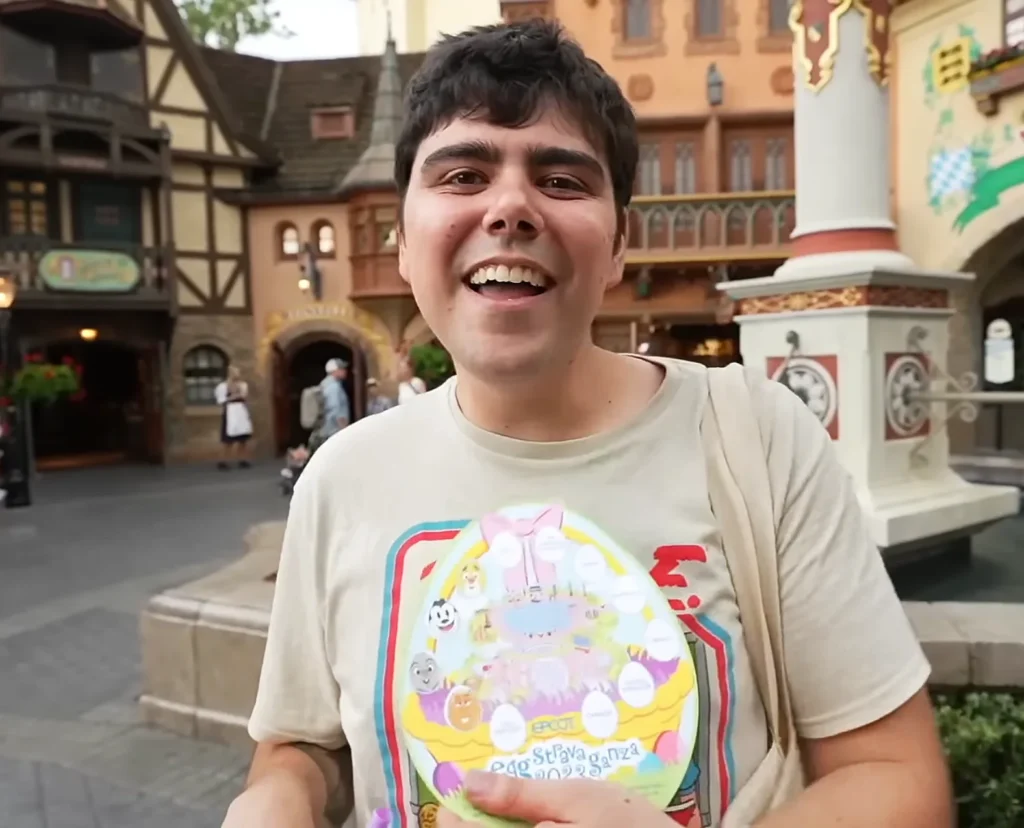 Dan Jansson at Epcot Eggstravaganza Easter egg hunt