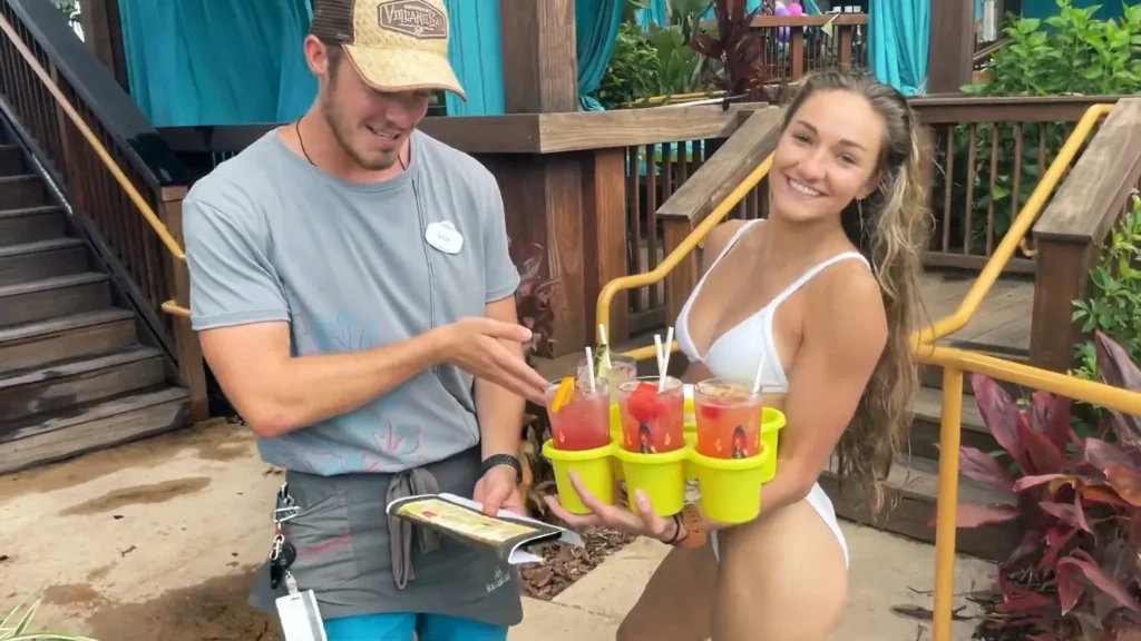 Nick Lamb and Mel Breaux at Volcano Bay
