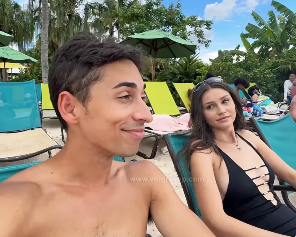 JoJo Crichton and girlfriend Krista Lynn at Volcano Bay