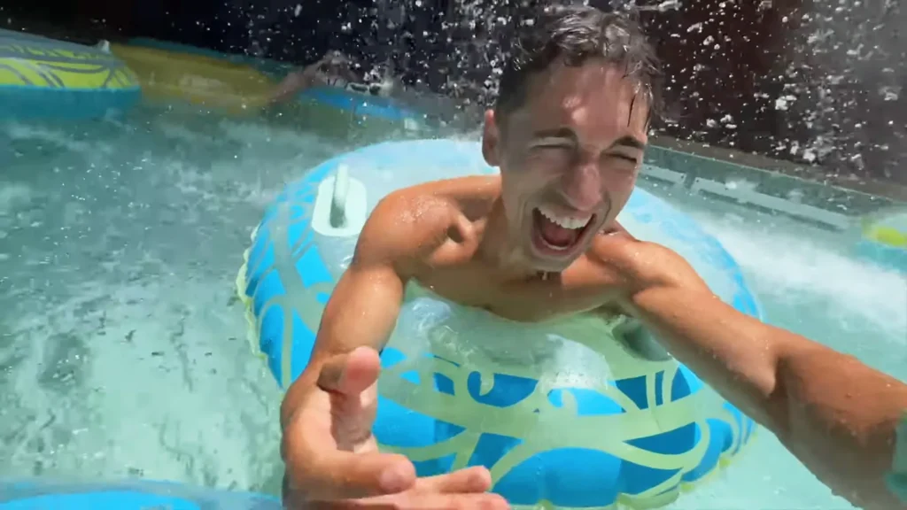 JoJo Crichton on the lazy river